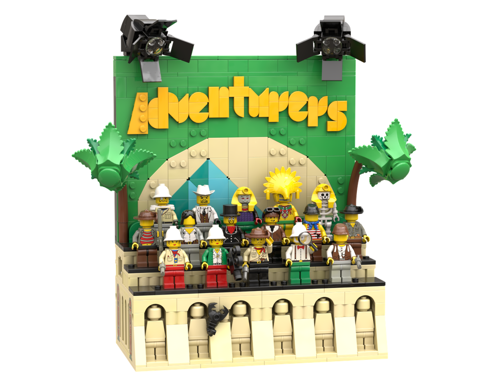 Lego Adventures Minifig Display!