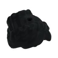Lego Hair Braids Pulled Back to Bun with Holes on Top and Back / Black