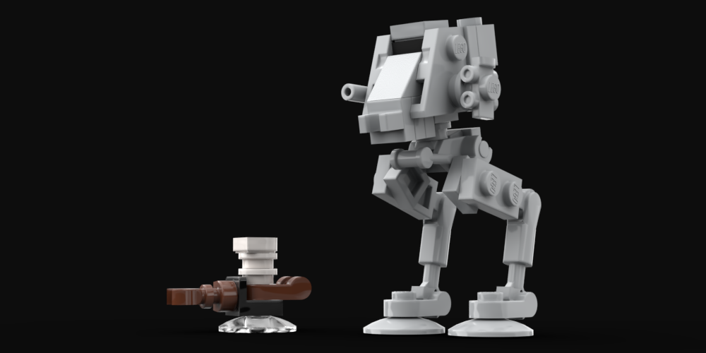 Lego AT-ST // Speeder Bike