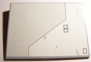 Lego Slope 10 6 x 8 with SW Red Five X-wing Starfighter Lower Left Wing Panel Pattern (Sticker) - Set 10240