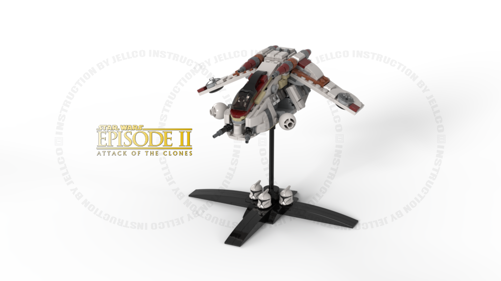 Lego Micro Size LAAT/i Republic Gunship : Episode II