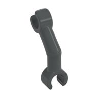 Lego Arm Skeleton Bent with Clips at 90° [Vertical Grip] / Dark Bluish Gray