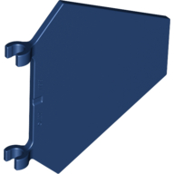 Lego Flag 5 x 6 Hexagonal with U Clips / Dark Blue