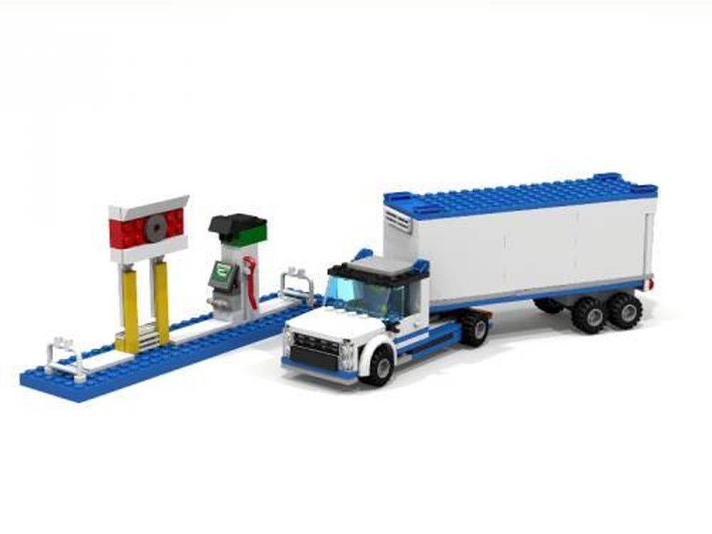 Lego 60044 Truck @ the Gas Station