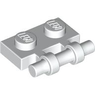 Lego Plate Special 1 x 2 Side Handle [Free Ends] / White