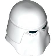 Lego Helmet Snowtrooper, Black Eyeholes Print / White