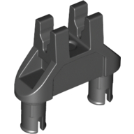 Lego Technic Pin Double Triangle 1 x 3 with 2 Clips Squared Pin Holes / Black