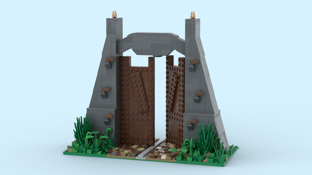 Lego jurassic park park gate