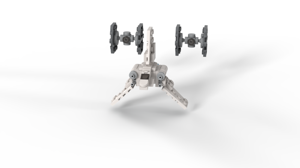 Lego Micro size Imperial shuttle & T.I.E fighters