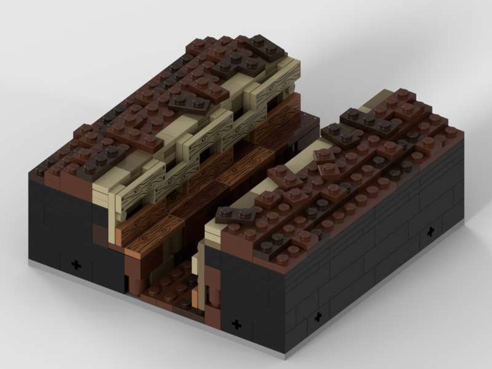 Lego Modular Trench - Straight with Firestep