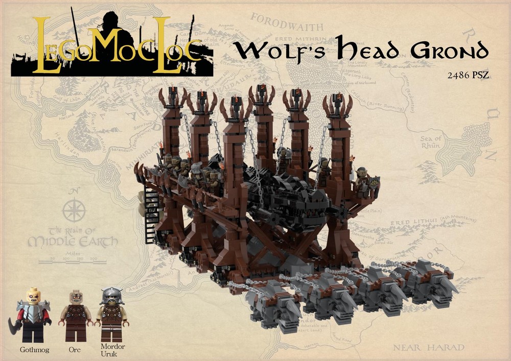 Lego Wolf's Head Grond