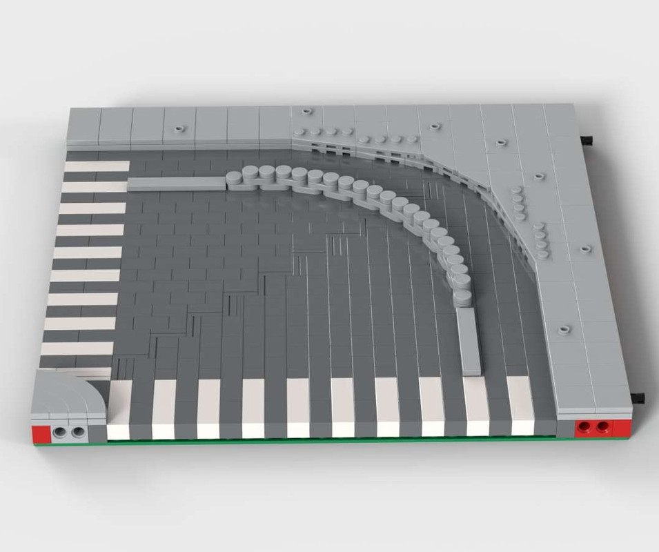 Lego Curved MILS road with bikepath