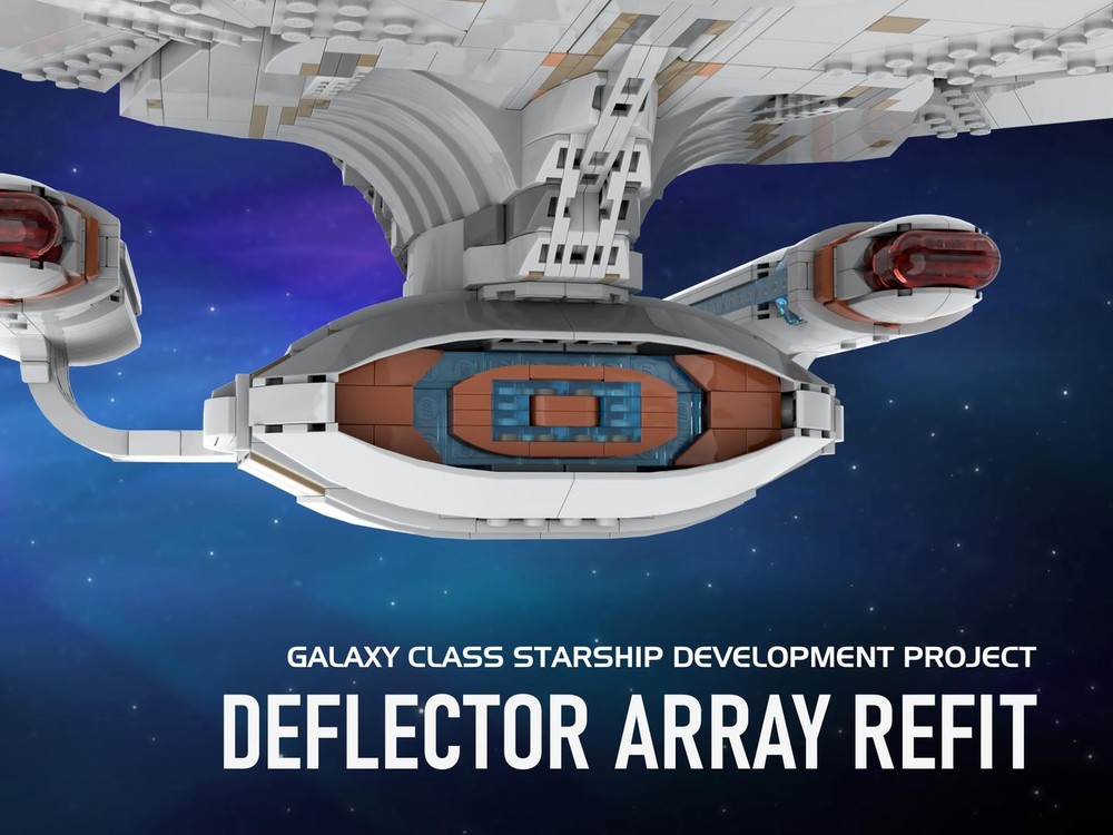 Lego Deflector Array Refit for U.S.S. Enterprise NCC-1701-D, LEGO SET 10356-1, Star Trek