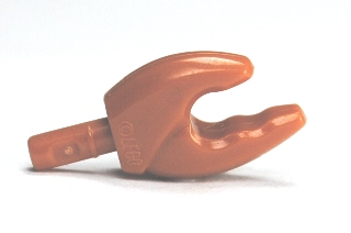 Lego Hand Crab Pincer, Straight / Medium Nougat
