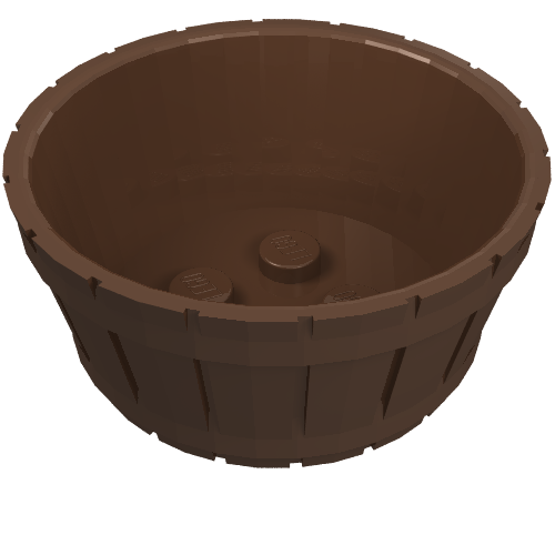 Lego Barrel Half Large / Brown