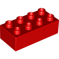 Lego Duplo Brick 2 x 4 / Red