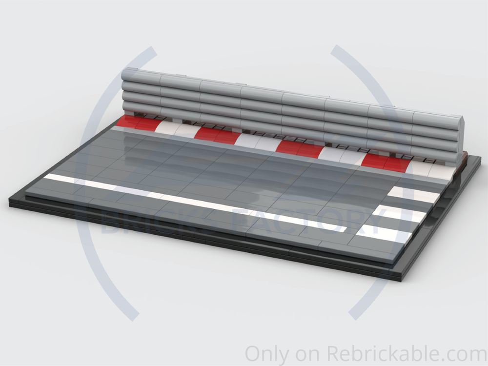 Lego Display Base - Vintage Street Circuit