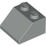 Lego Brick Sloped 45° 2 x 2 / Light Gray