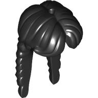Lego Hair Long with 2 Braided Tails / Black