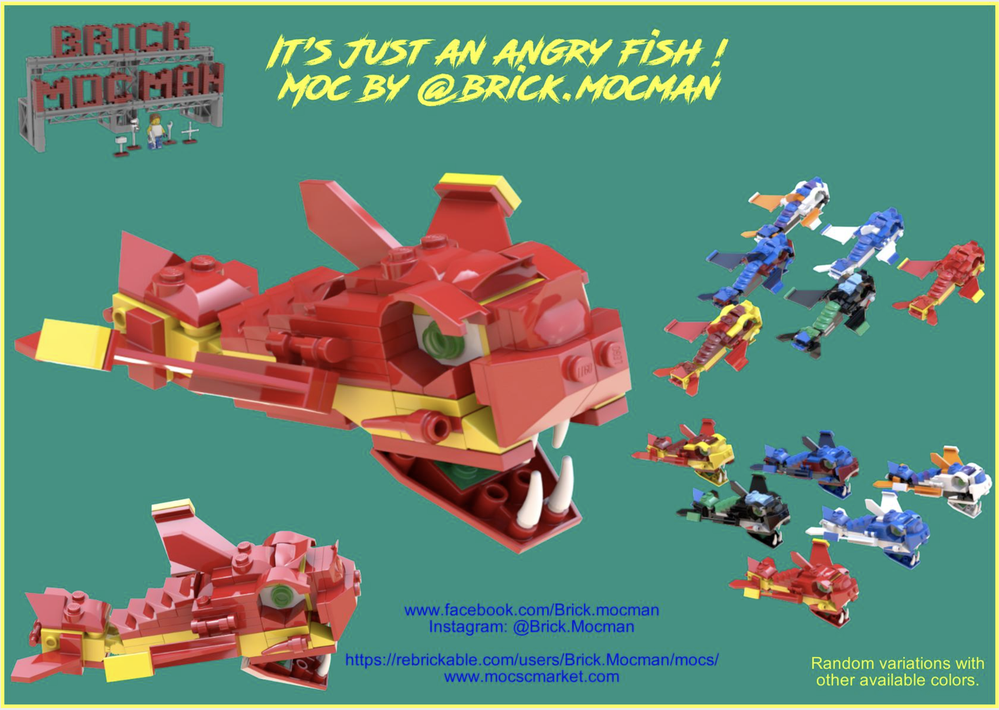 Lego Angry Dragon Fish (FREE)