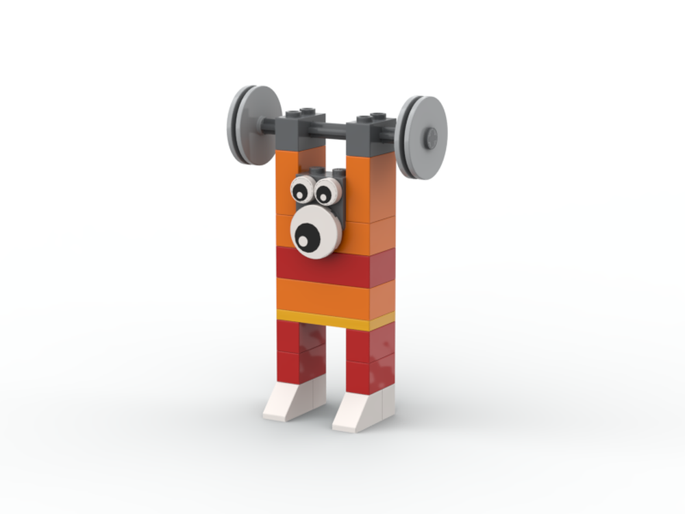 Lego 10712-Monkey with Barbell