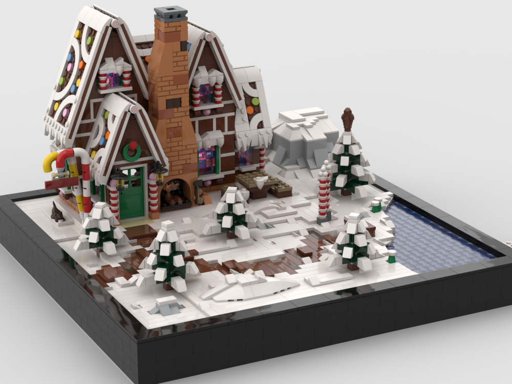 Lego Gingerbread House Diorama