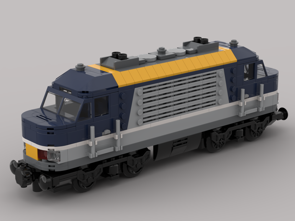 Lego passenger train, diesel locomotive / Version 1