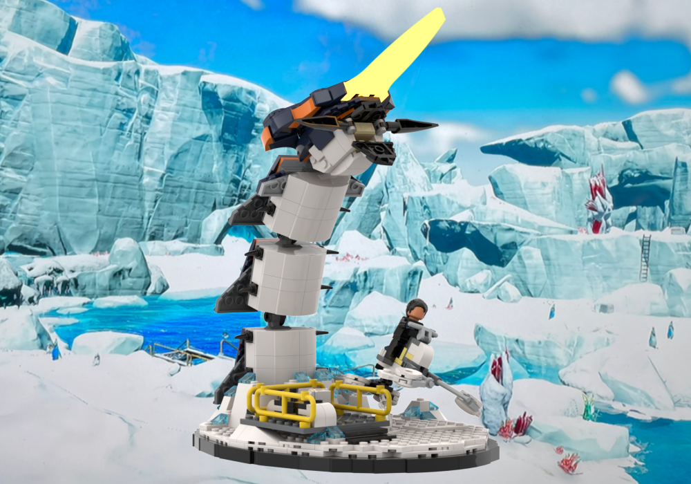 Lego Ice Worm Leviathan Encounter