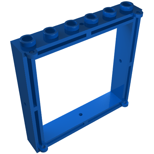 Lego Window 1 x 6 x 5 / Blue