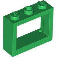 Lego Window 1 x 3 x 2 / Green