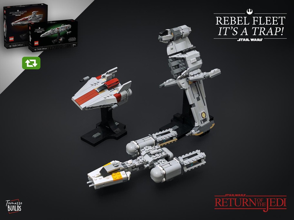 Lego Rebel Fleet - It's a trap! from 75404 and 75405