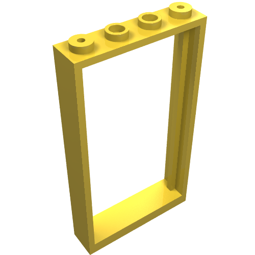 Lego Door Frame 1 x 4 x 6 Type 1 / Yellow