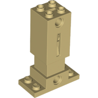Lego Brick Special 2 x 4 x 5 with Spring / Tan