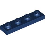 Lego Plate 1 x 4 / Dark Blue