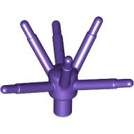 Lego Plant, Flower Stem with Bar and 6 Stems / Dark Purple