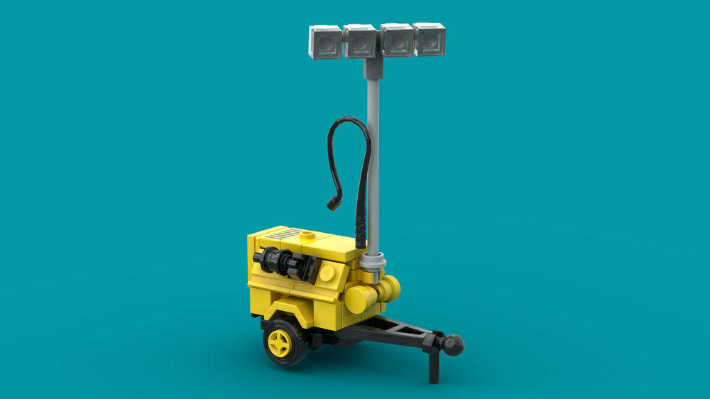 Lego Generator Trailer with Spotlight