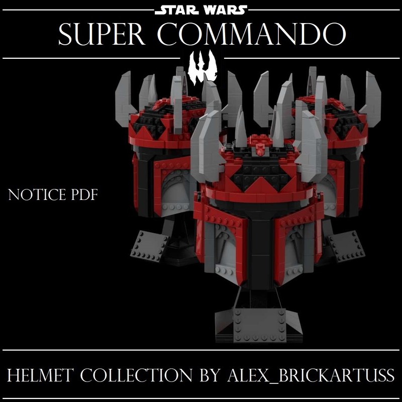 Lego Helmet super commando mandalorian