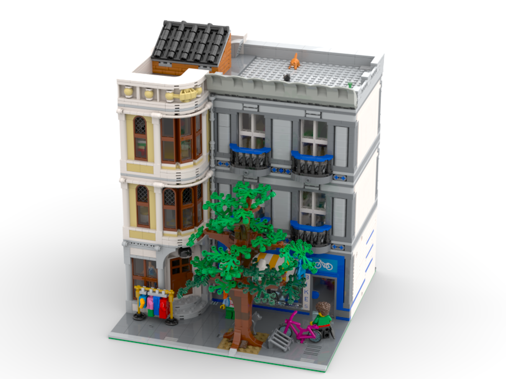 Lego modular building 'bike shop'