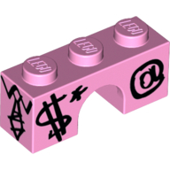Lego Brick Arch 1 x 3 with Biznis Kitty Body Print