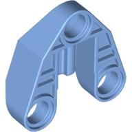 Lego Technic Connector Block 3 x 3 Triangular with Axle, and Pin Hole / Medium Blue