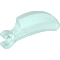 Lego Creature Body Part, Barb Large (Claw, Talon) with Clip / Trans-Light Blue