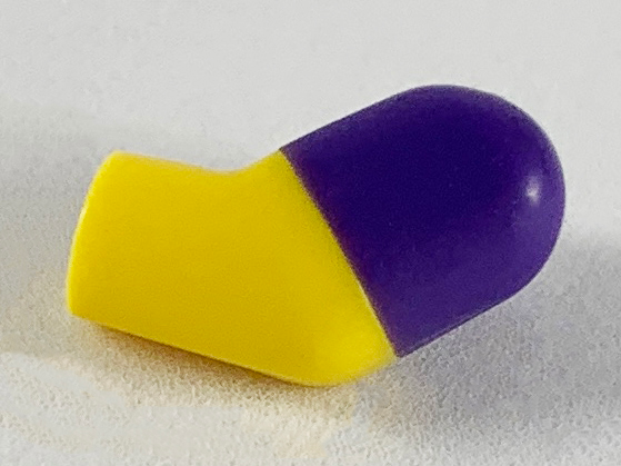 Lego Arm, Left with Molded Dark Purple Short Sleeve  Pattern