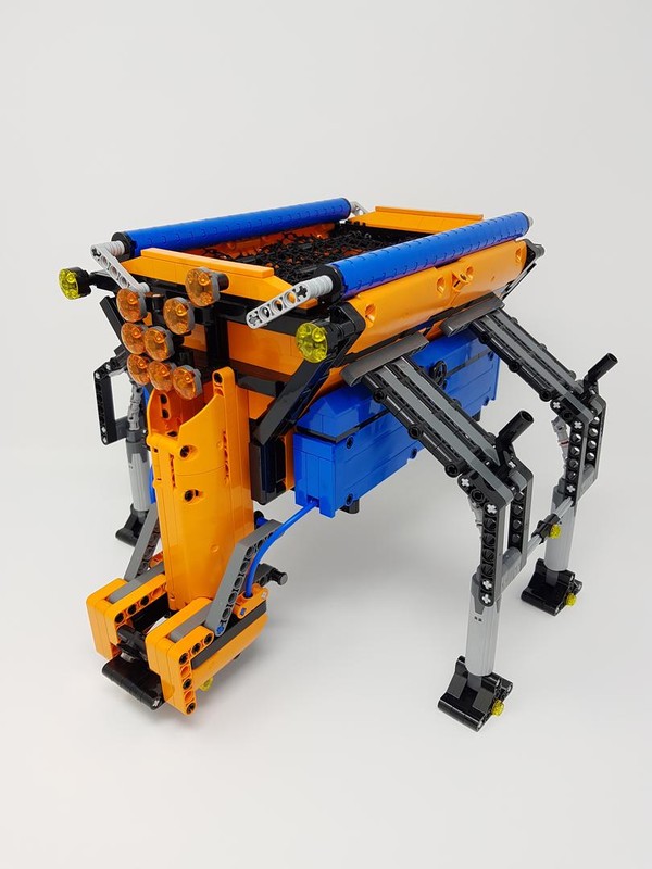 Lego Unimog Attachment (#8110): Grit Box with Spreader