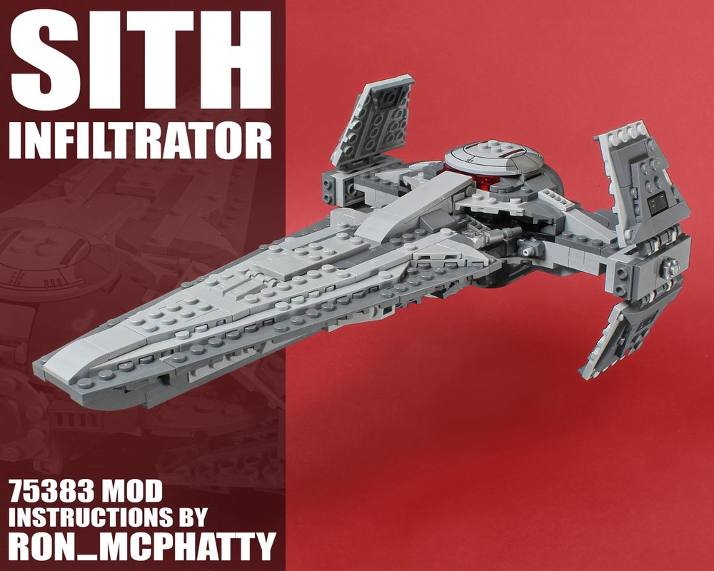 Lego Sith Infiltrator set 75383 MOD