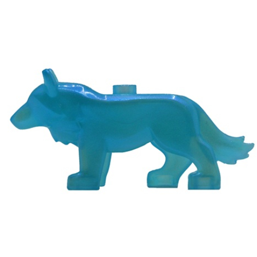 Lego Animal, Wolf / Opal Trans-Light Blue
