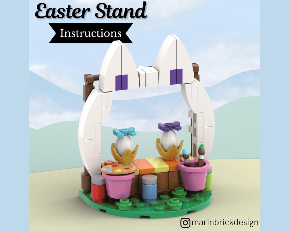 Lego Easter Egg Stand - Lego Easter Moc