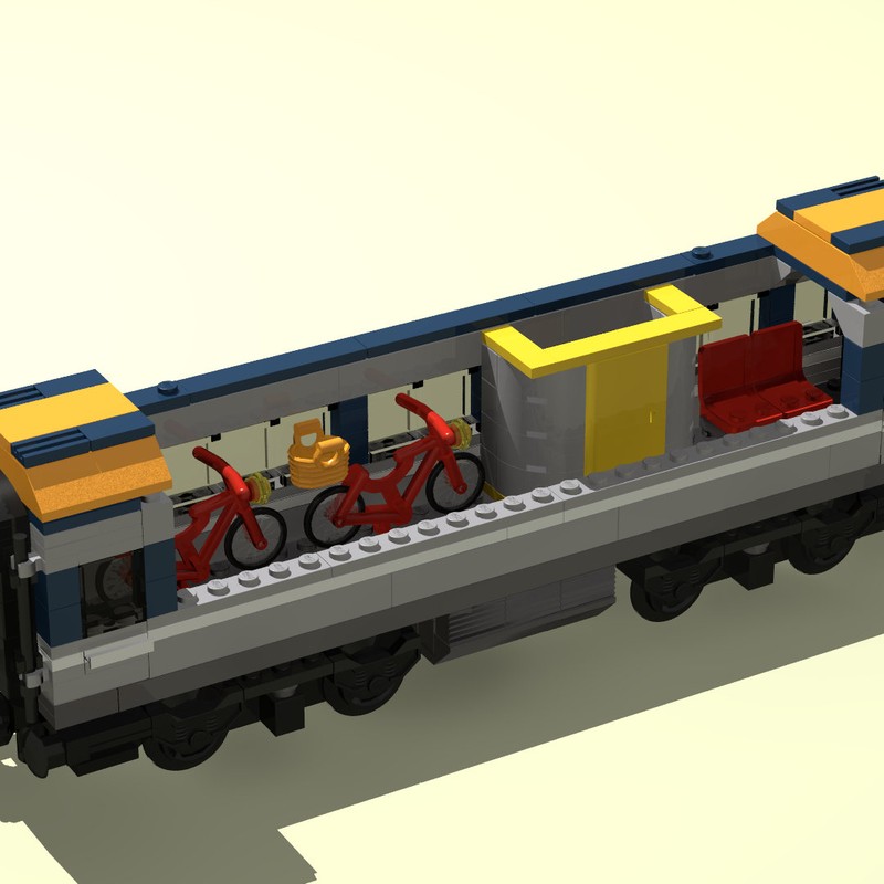 Lego 60197 Passenger Train Wagon with Toilet and Bikes