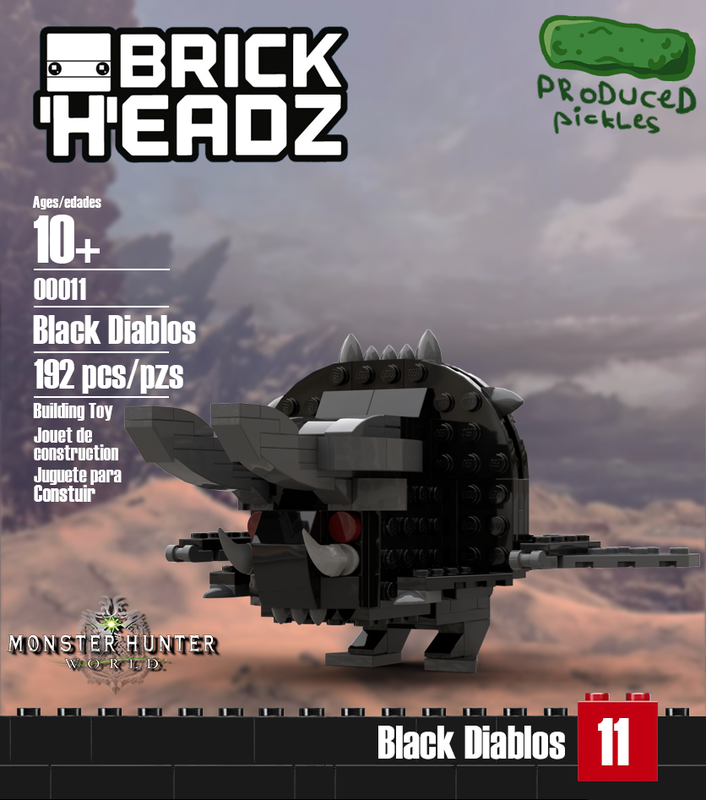 Lego Black Diablos (Monster Hunter World)