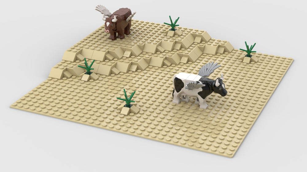 Lego Bessie and Martin the Flying Cows