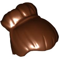 Lego Hair Large High Bun / Reddish Brown